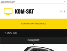 Tablet Screenshot of kom-sat.pl